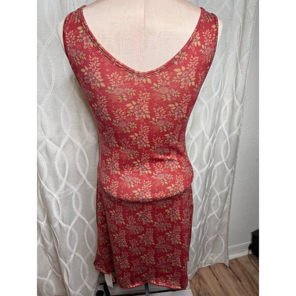 Cider Baby doll M  Floral V-Neck Sleeveless Midi Dress Romantic Euro Summer y2k - Picture 6 of 15